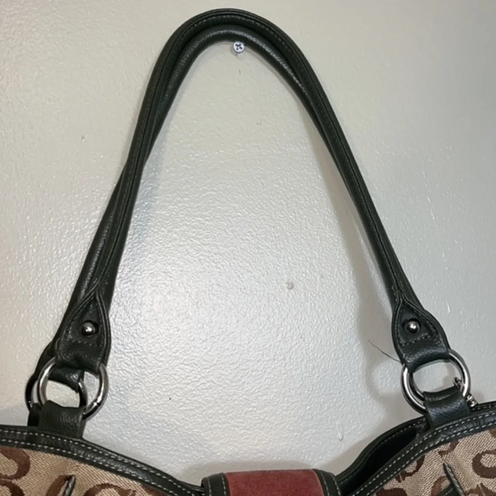 Sophia Caperelli shoulder bag brown tan burgundy